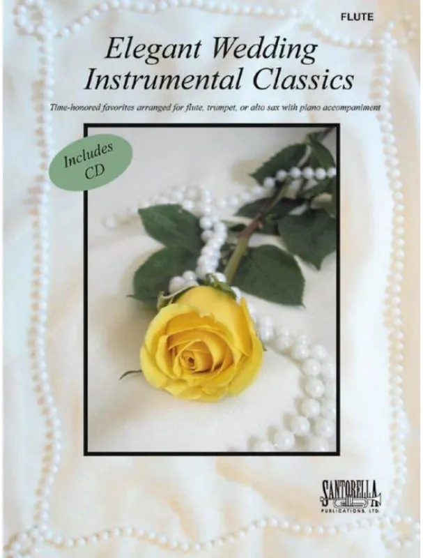 Levný Elegant Wedding Instrumental Classics (noty na příčnou flétnu, klavír)(+audio)