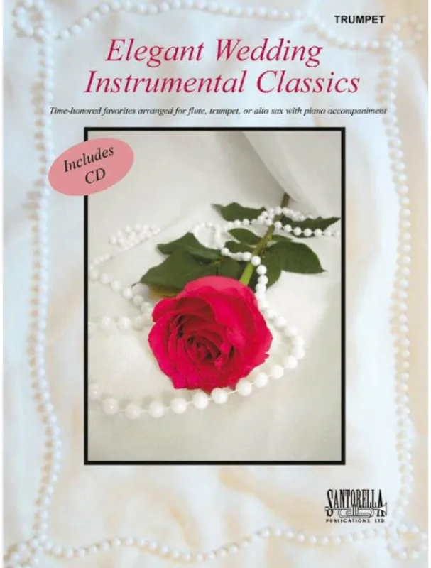 Cenově Výhodný Elegant Wedding Instrumental Classics (noty na trubku, klavír)(+audio)