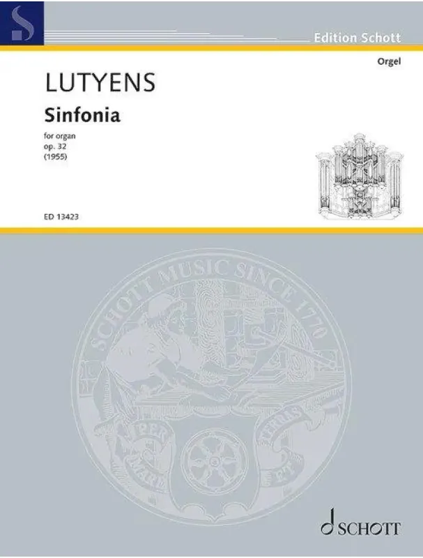 Elisabeth Lutyens Sinfonia op. 32 (noty na varhany) Top Prodej