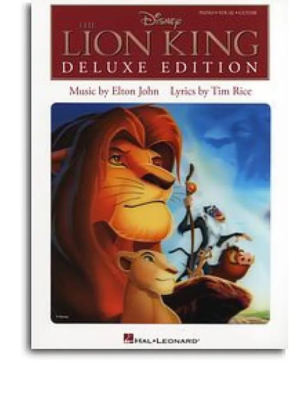 Elton John/Tim Rice The Lion King (Lví král) - Deluxe Edition (noty, akordy, texty, klavír, kytara, zpěv) Novinka