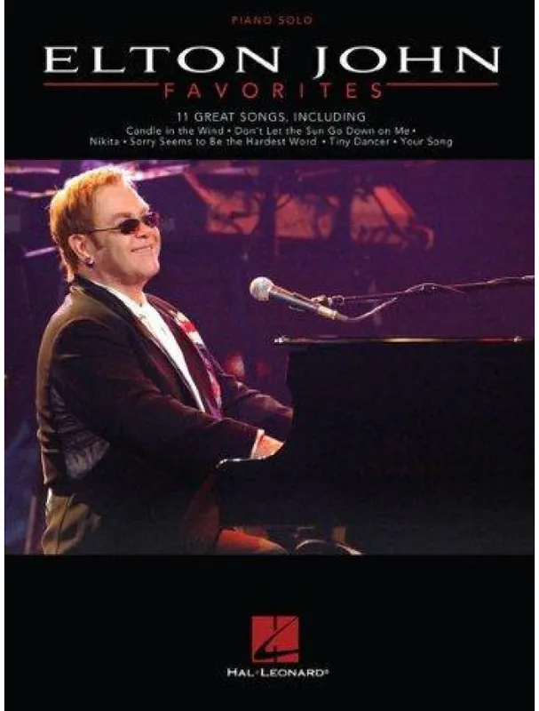 Elton John Favorites (noty, sólo klavír) Omezená Nabídka