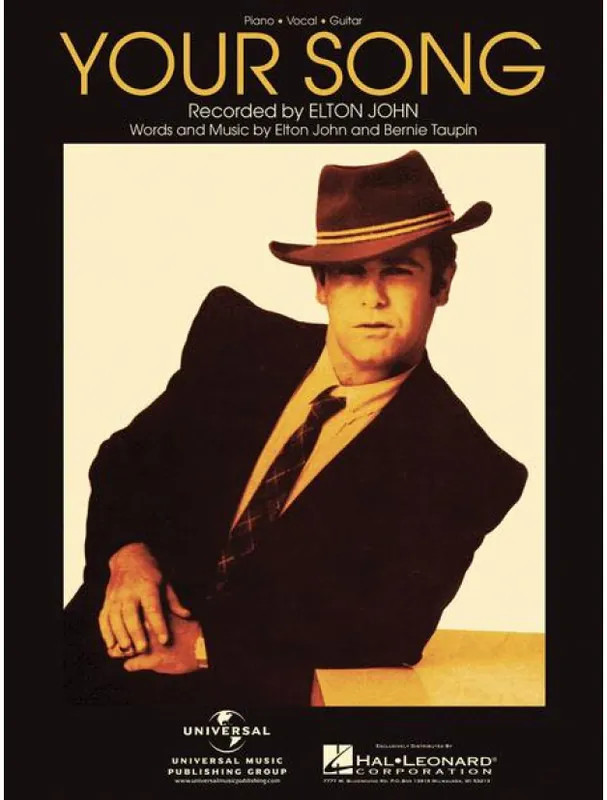 Sleva Elton John Your Song (noty na klavír, zpěv, akordy)