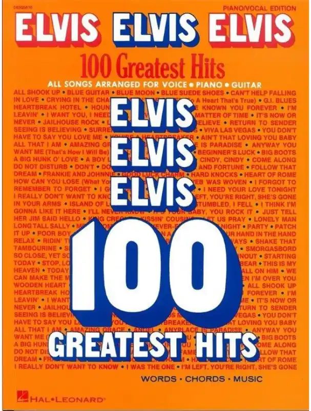 Elvis Presley Elvis Elvis Elvis - 100 Greatest Hits (noty na klavír, zpěv, akordy) Výhodná Nabídka
