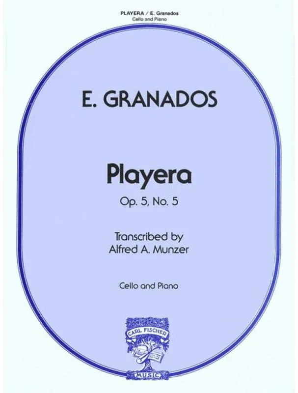 Enrique Granados Playera (noty na violoncello, klavír) Zlevněný