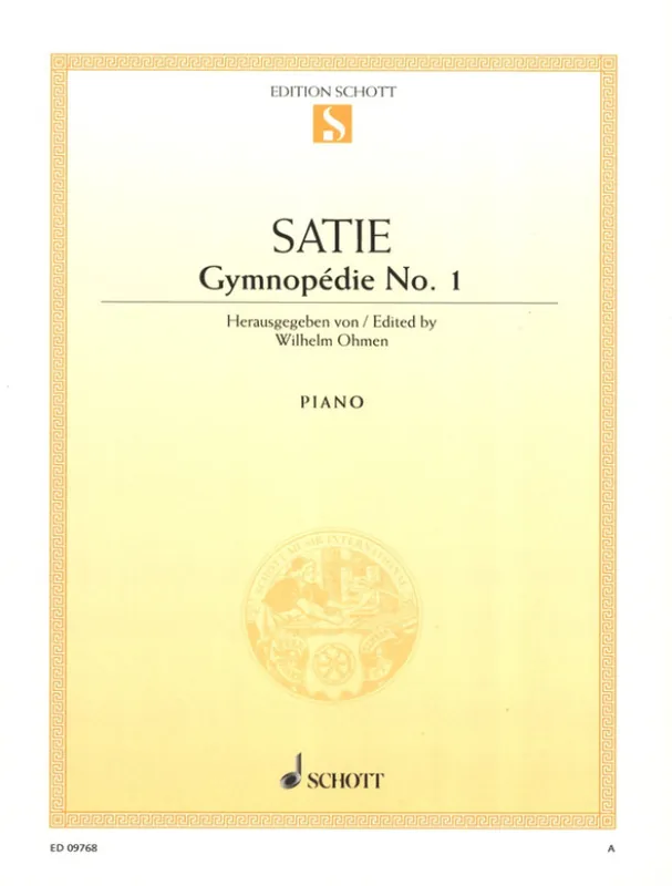 Erik Satie Gymnopedie 1 (noty na klavír) Pouze Dnes