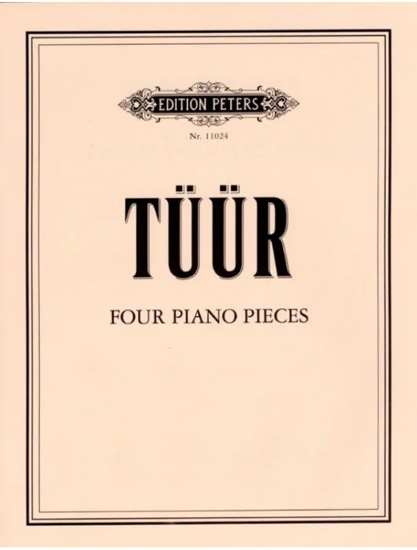 Expresní Doručení Erkki-Sven Tüür Four Piano Pieces (noty na klavír)