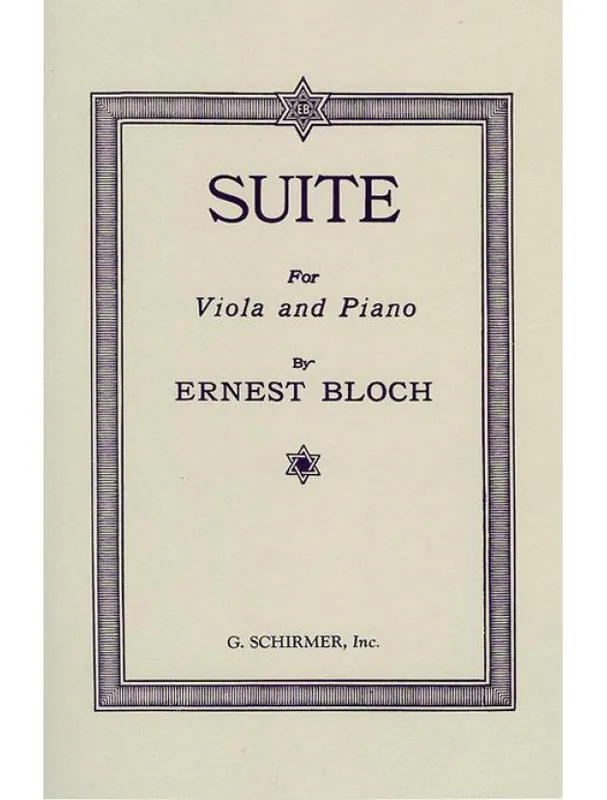 Objednat Nyní Ernest Bloch Suite (noty na violu, klavír)