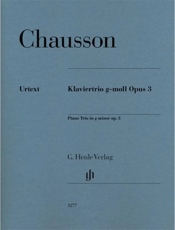 Ernest Chausson Piano Trio In G Minor Op. 3 (noty na housle, violoncello, klavír) Objednat Nyní
