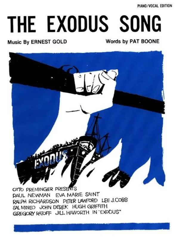 Ernest Gold The Exodus Song (noty klavír, zpěv, akordy) Pouze Dnes