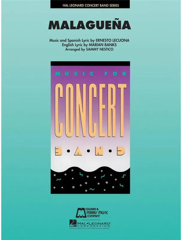 Ernesto Lecuona Malaguena (noty pro koncertní orchestr, party, partitura) Akční Cena