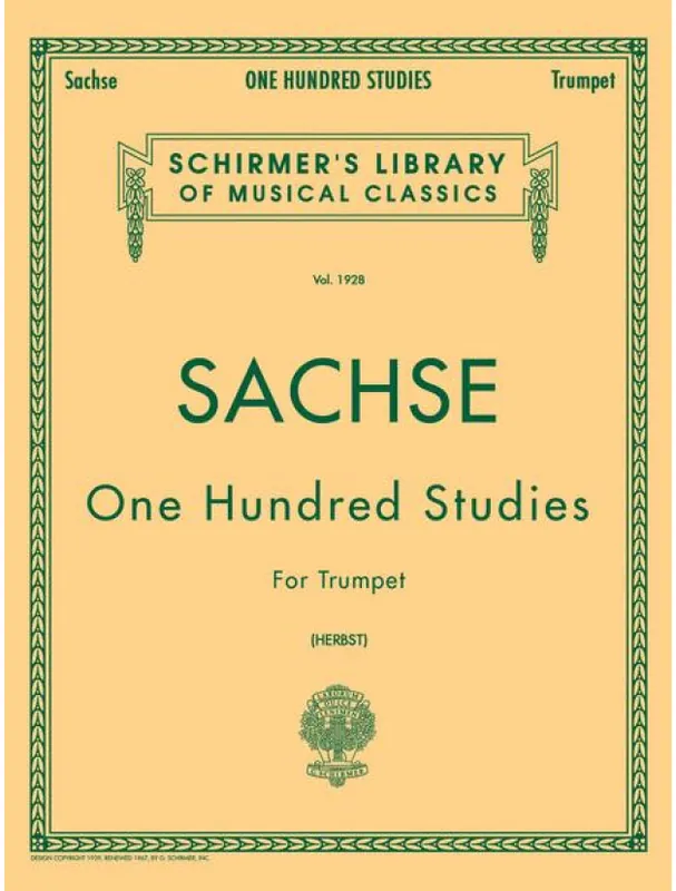 Objednat Nyní Ernst Sachse 100 Studies for Trumpet (noty na trubku)