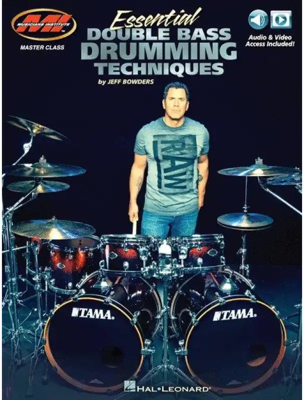 Tovární Cena Essential Double Bass Drumming Techniques (noty na bicí) (+audio / video)