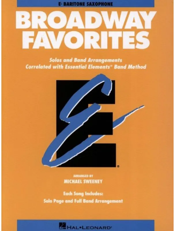 Top Prodej Essential Elements Broadway Favorites (noty na barytonsaxofon)