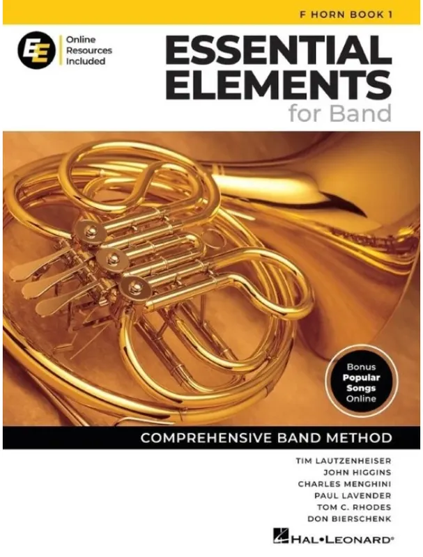 Omezená Nabídka Essential Elements for Band 1 (noty na lesní roh)(+audio+video)