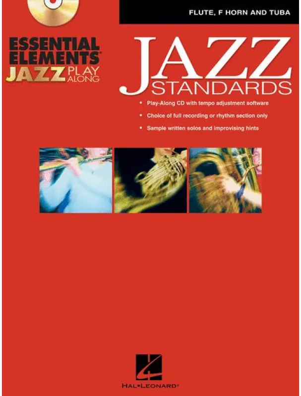 Essential Elements Jazz Play Along - Jazz Standards (noty na příčnou flétnu, lesní roh, pozoun) (+audio) Oblíbený