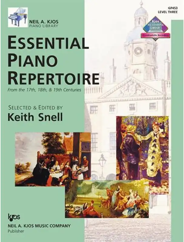 Nejlepší Volba Essential Piano Repertoire From the 17th, 18th, and 19th Centuries - Level 3 (noty na klavír)