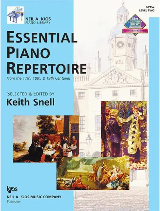 Essential Piano Repetoire Level 2 From the 17th, 18th, and 19th Centuries (noty na klavír) (+audio) Finální Výprodej