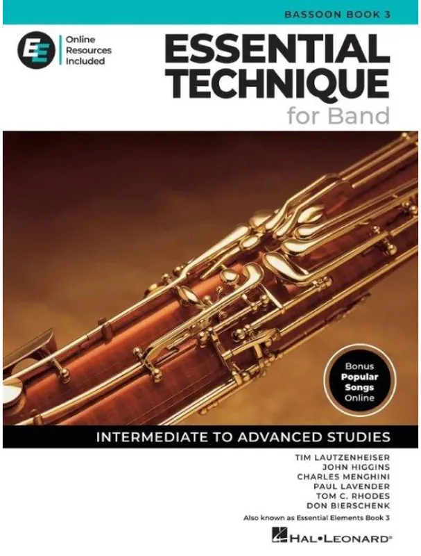 Akční Nabídka Essential Technique for Band 3 (noty na fagot)(+audio+video)