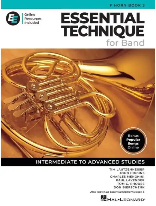 Essential Technique for Band 3 (noty na lesní roh)(+audio+video) Omezená Nabídka