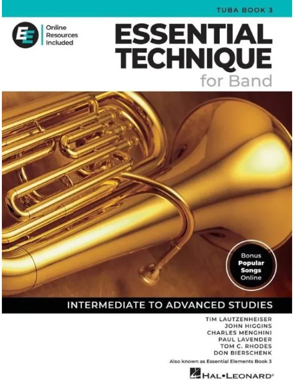 Značkový Essential Technique for Band 3 (noty na tubu)(+audio+video)