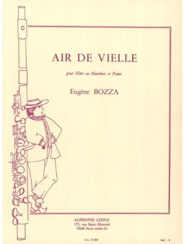Eugéne Bozza Air de Vielle (noty na příčnou flétnu, klavír) Dokud Zásoby Vydrží