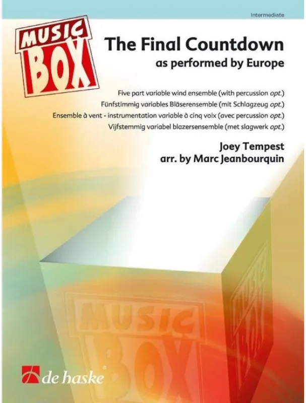 Europe The Final Countdown (noty pro 5-členný flexibilní orchestr, party, partitura) Odeslání Ihned