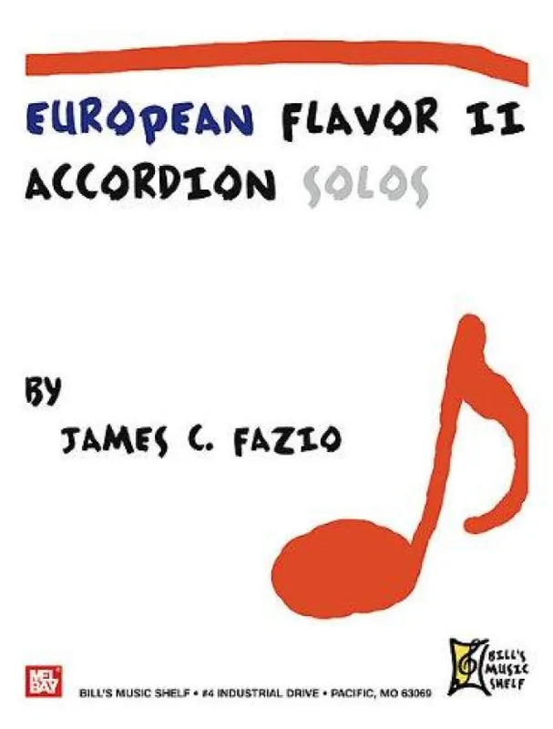 Výhodná Nabídka European Flavor II (Accordion Solos) (noty na akordeon)
