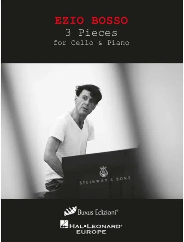 Ezio Bosso 3 Pieces for Cello & Piano (noty na violoncello, klavír) Výprodej