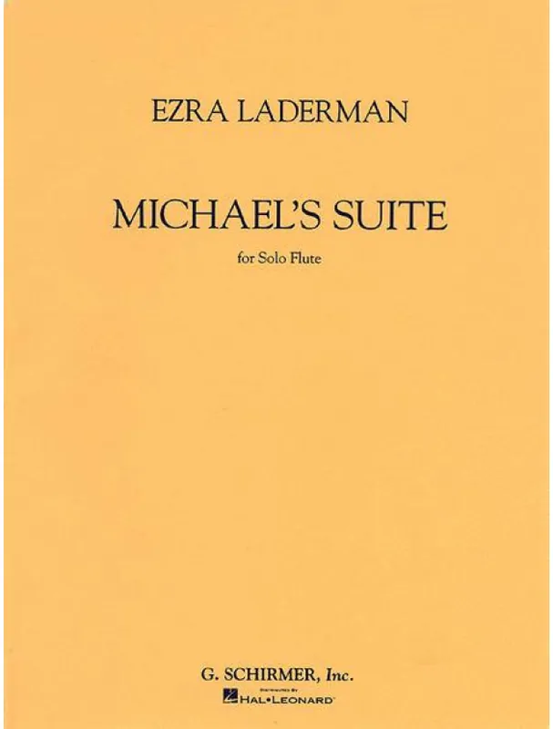 Cenově Výhodný Ezra Laderman Michael‘s Suite (noty na příčnou flétnu)