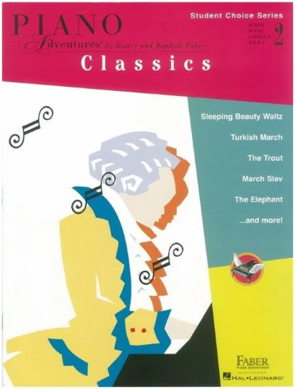 Nejprodávanější Faber Piano Adventures - Student Choice Series Classics Level 2 (noty na sólo klavír)