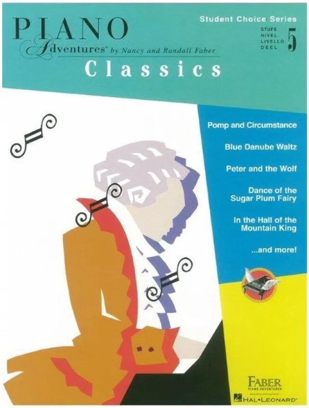 Faber Piano Adventures - Student Choice Series Classics Level 5 (noty na sólo klavír) Přímo Od Výrobce