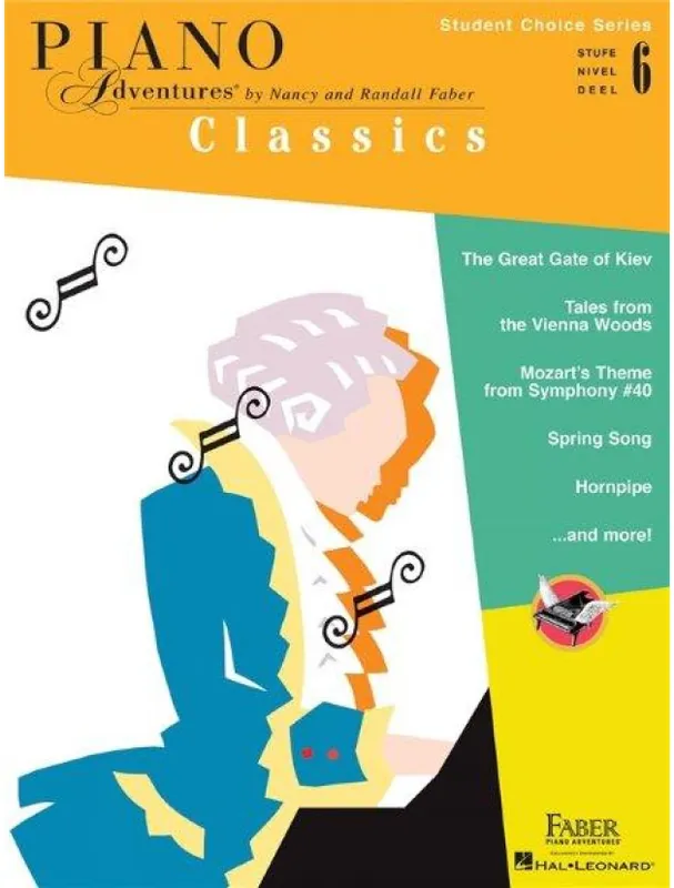 Faber Piano Adventures - Student Choice Series Classics Level 6 (noty na sólo klavír) Omezená Nabídka