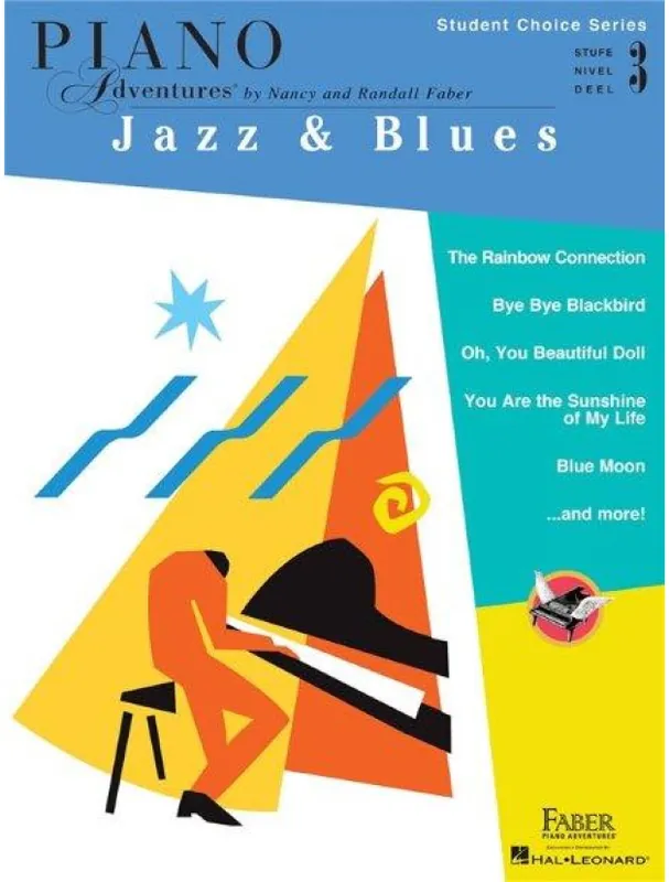 Faber Piano Adventures - Student Choice Series Jazz & Blues Level 3 (noty na sólo klavír) Autentický