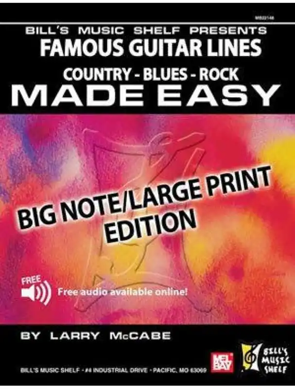 Nakupujte Hned Famous Guitar Lines Made Easy - Big Note/Large Print Edition (noty, tabulatury na kytaru)