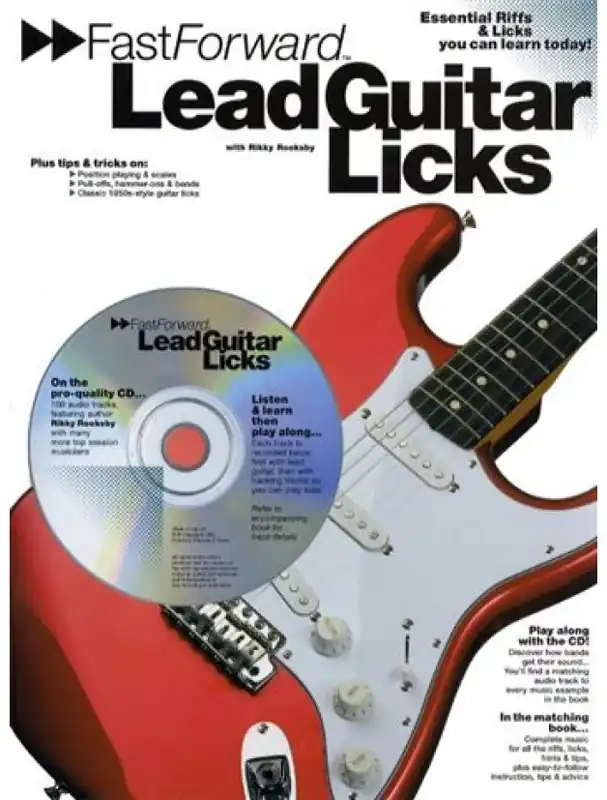 Značkový Fast Forward Lead Guitar Licks (noty, tabulatury, kytara) (+audio)