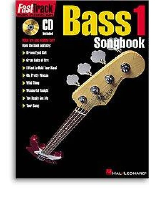 Novinka FastTrack Bass 1 - Songbook One (noty, tabulatury, baskytara) (+audio)