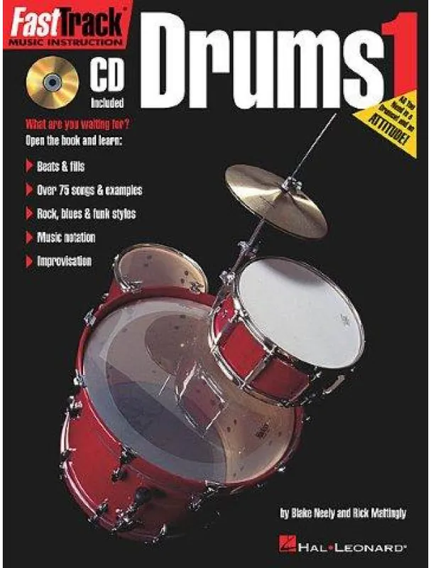 FastTrack Drums - Book 1 (noty na bicí) (+audio) Cenový Hit