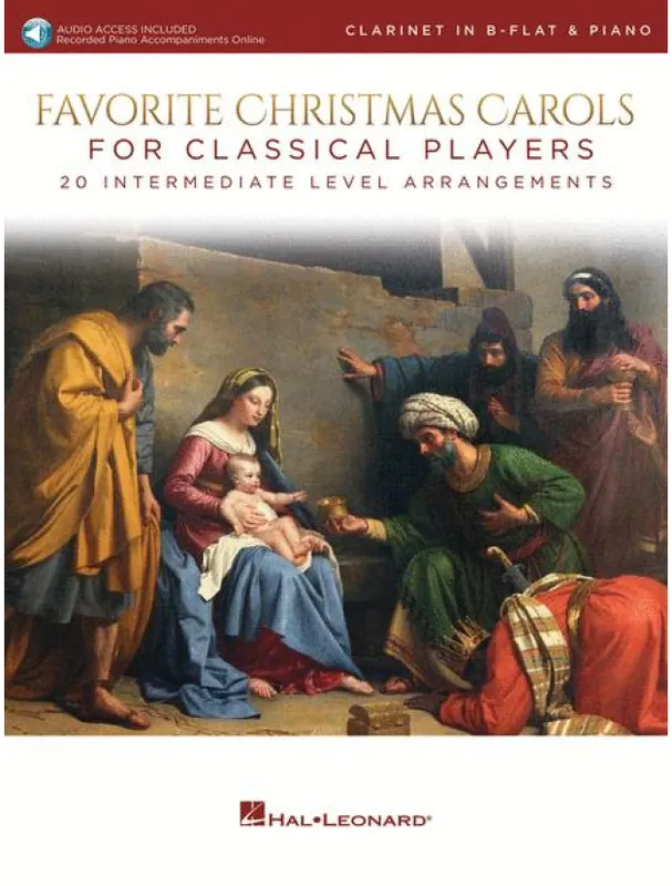 Favorite Christmas Carols for Classical Players (noty na klarinet, klavír) (+audio) Akční Nabídka