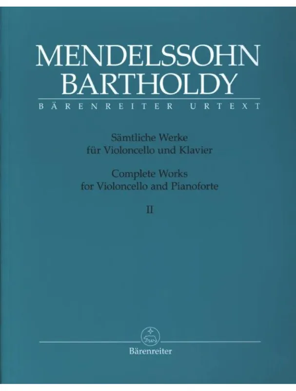 Felix Mendelssohn Complete Works 2 (noty na violoncello, klavír) Expresní Doručení