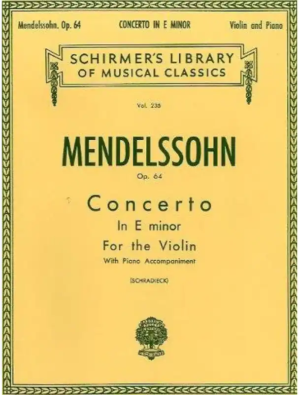 Přímo Od Výrobce Felix Mendelssohn Concerto In E Minor Op.64 (noty na housle, klavír)