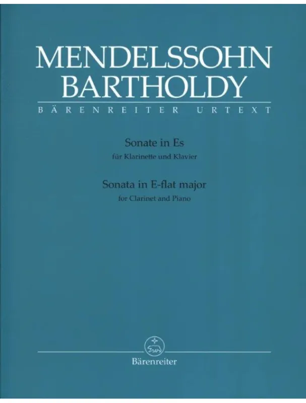 Felix Mendelssohn Sonata In E-Flat For Clarinet & Piano (noty na klarinet, klavír) Akční Cena
