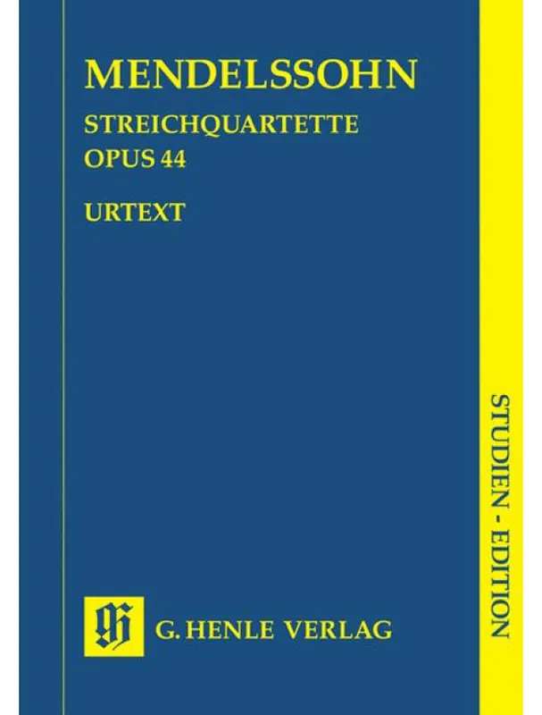 Vrácení Zdarma Felix Mendelssohn String Quartets Op.44 Nos.1-3 (noty pro smyčcový kvartet)