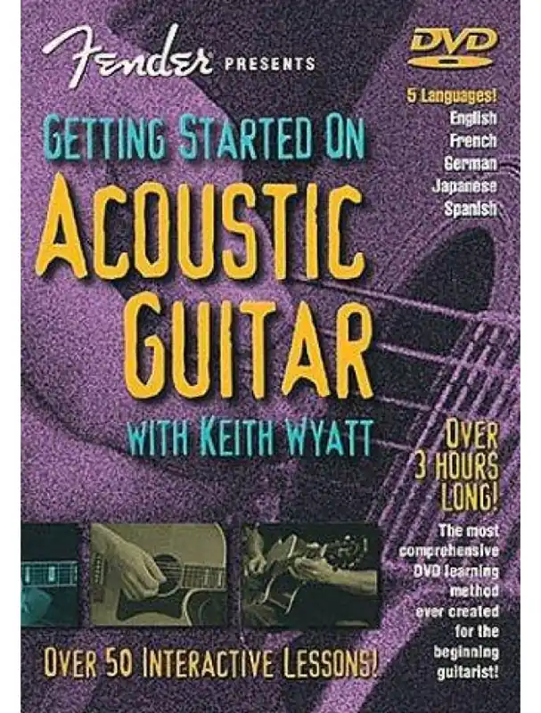Fender Presents Getting Started On Acoustic Guitar (video škola hry na kytaru) Nízká Cena