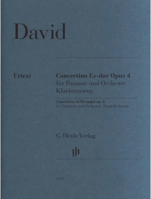 Ferdinand David Concertino E Flat Major Op. 4 (noty na pozoun) Jen Po Omezenou Doba