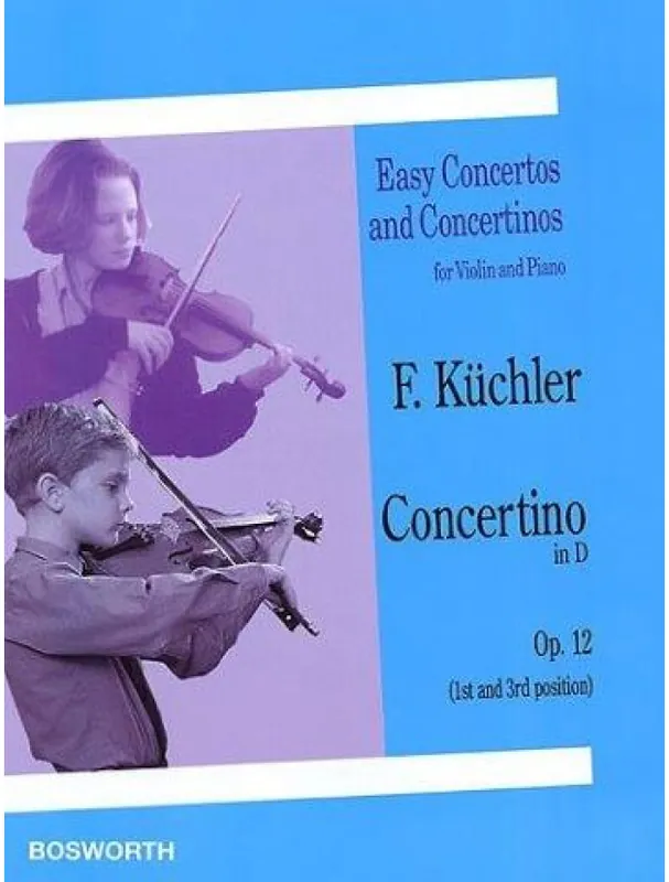 Ferdinand Kuchler Concertino In D Op.12 (noty na housle, klavír) Přímo Od Výrobce