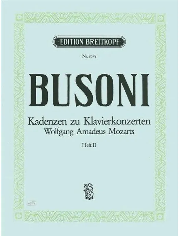 Akce Ferruccio Busoni Kadenzen zu Klavierkonzerten Mozarts 2 (noty na varhany)