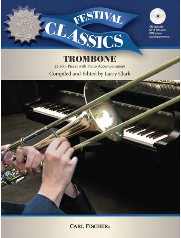 Dokud Zásoby Vydrží Festival Classics for Trombone (noty na pozoun, klavír) (+audio)