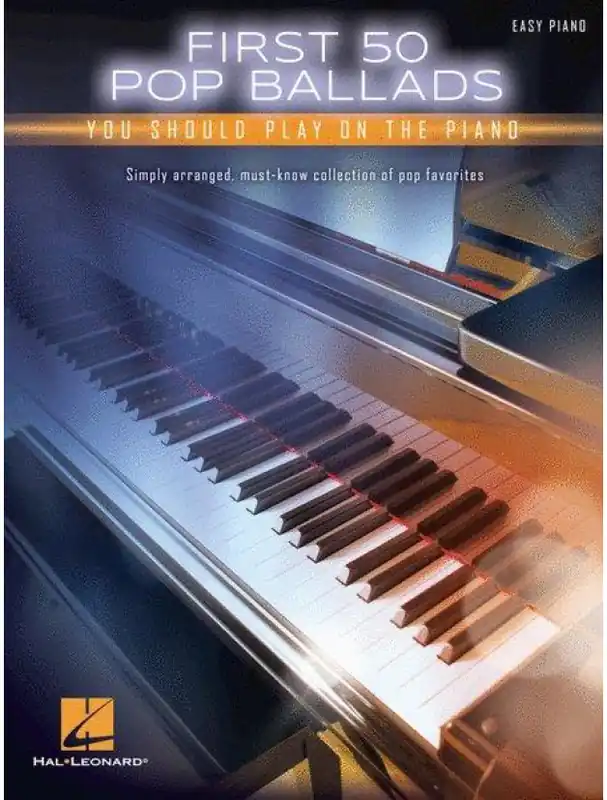 Sleva First 50 Pop Ballads You Should Play On The Piano (noty na snadný sólo klavír)