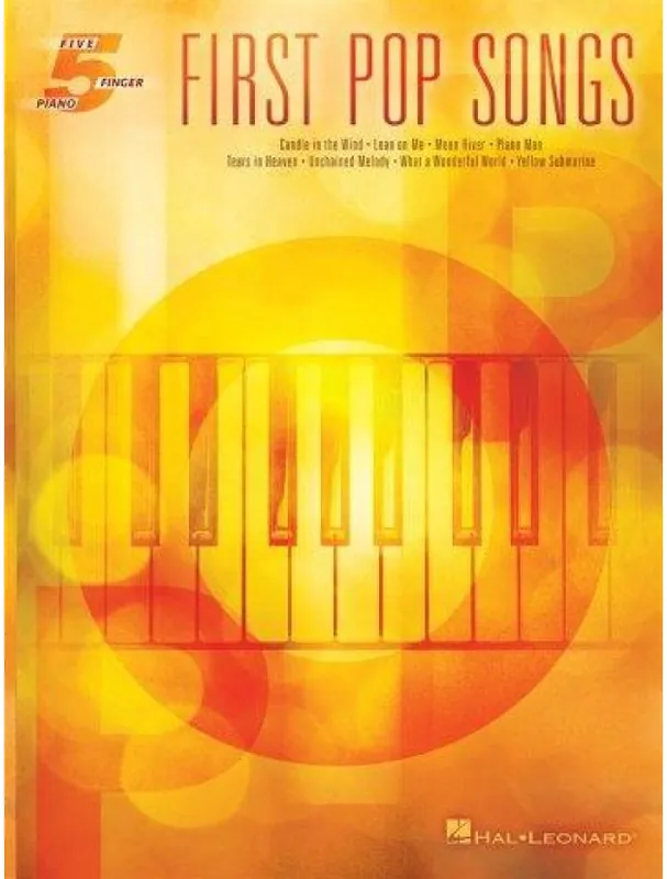 Five Finger Piano Songbook First Pop Songs (noty na pětiprstý klavír) Vysoce Kvalitní