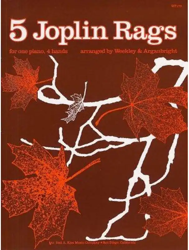 Nízká Cena Five Joplin Rags For Piano Duet (noty na čtyřruční klavír)